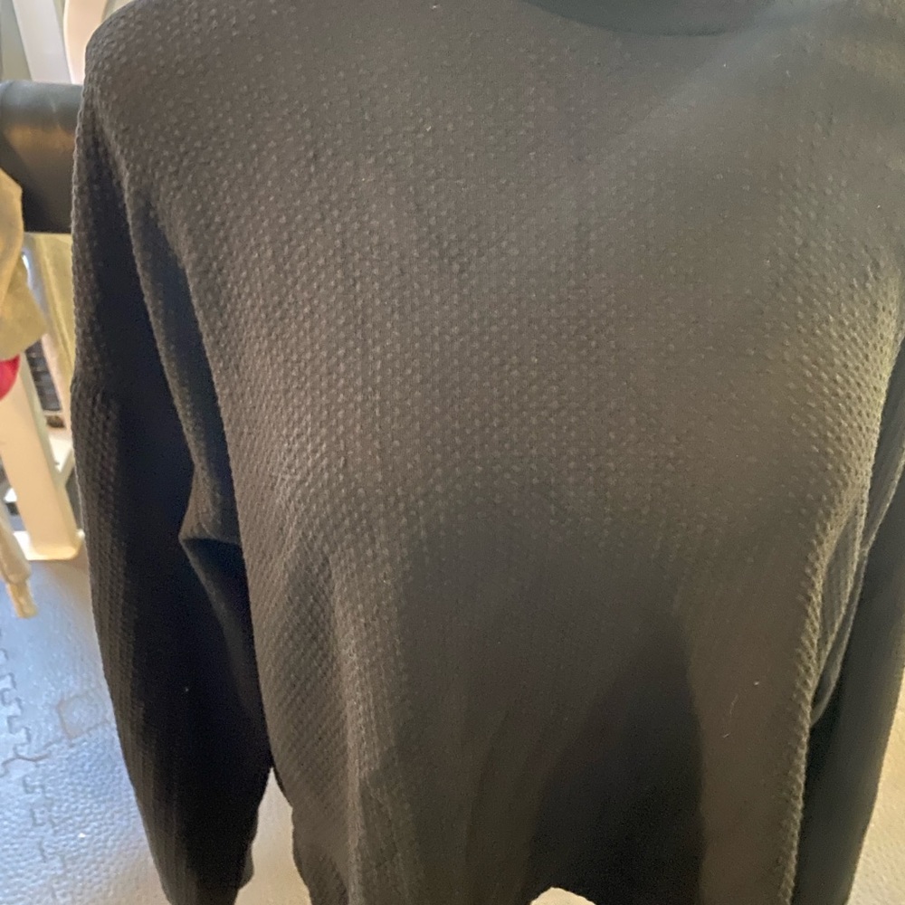 Black Textured pullover